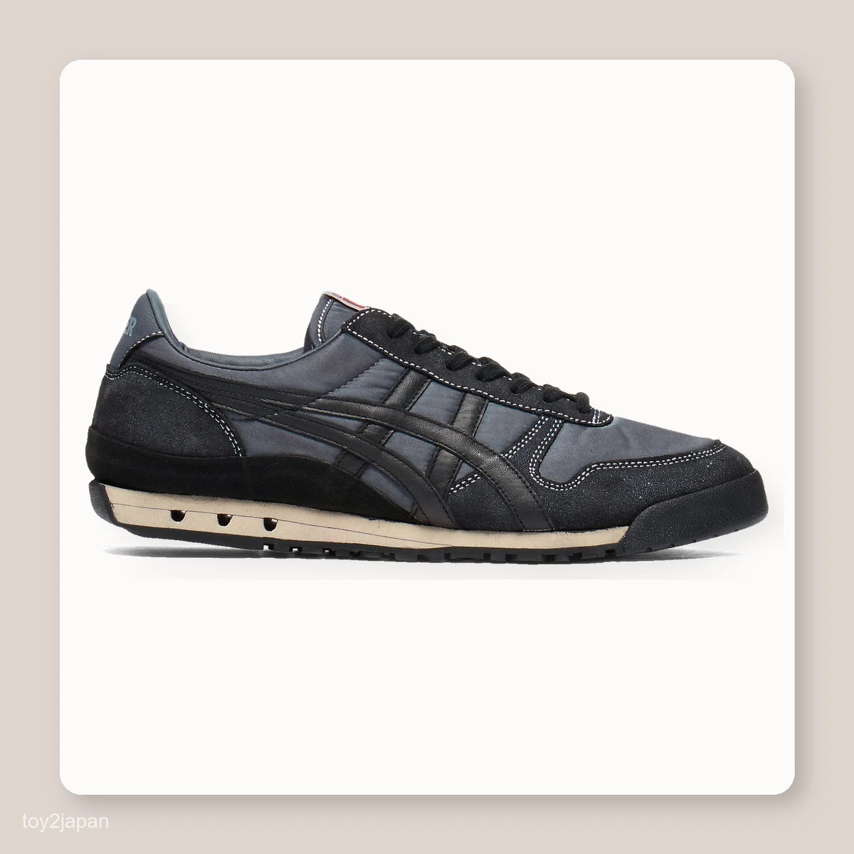 Onitsuka Tiger Ultimate 81 LE Black Black Rare Y2K Vintage Deadstock Sz 4.5 / 6 Onitsuka Tiger NIPPON MADE ULTIMATE 81 NM 1183C588 001 BLACK  main image 2