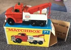 Vintage MATCHBOX Lesney ESSO Wreck Truck Tow Series 71 w/ Original Box
