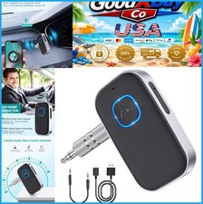 Bluetooth Car Adapter 3.5mm AUX Receiver Wireless Music Handsfree Kit Built-in