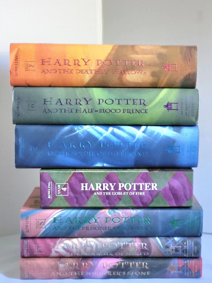 Harry Potter Books Complete Set 1-7 Hardback W/ Dust Jacket ex one, all like new Foto 3 de 4