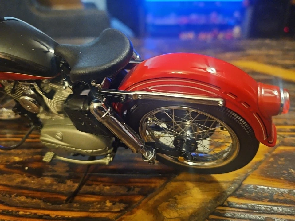 Harley Davidson XL Sportster 1957 Franklin como nuevo modelo de motocicleta 1:10 Foto 4 de 4