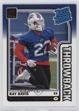 2024 Panini Donruss Rated Rookies Throwbacks Ray Davis #41 1a7j