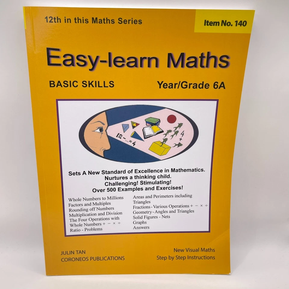 Easy Learn Maths 6a and 6b, Year 6 Homeschooling Step by Step Instructions - image 4 of 4