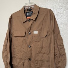 Scotch  Soda Amsterdam Jacket Mens M Brown Island Time Overshirt Utility