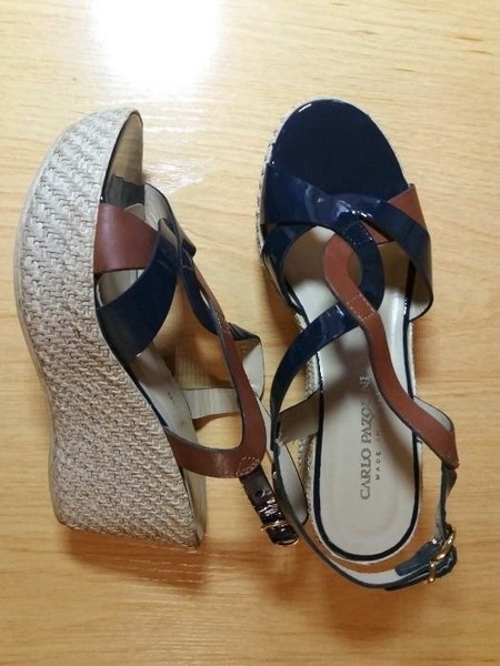 Women Carlo Pazolini Heels Blue Leather 37