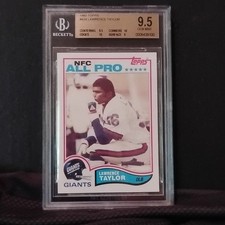 1982 Topps Lawrence Taylor BGS 9.5 w/2 10 sub...