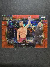 2023 Panini Select UFC - Octagonside Bo Nickal #284 Red Disco Prizm /99 (RC)