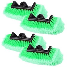 Car Wash Brush Head with Soft Detailing Bristle Flow Thru Car Cleaning Green