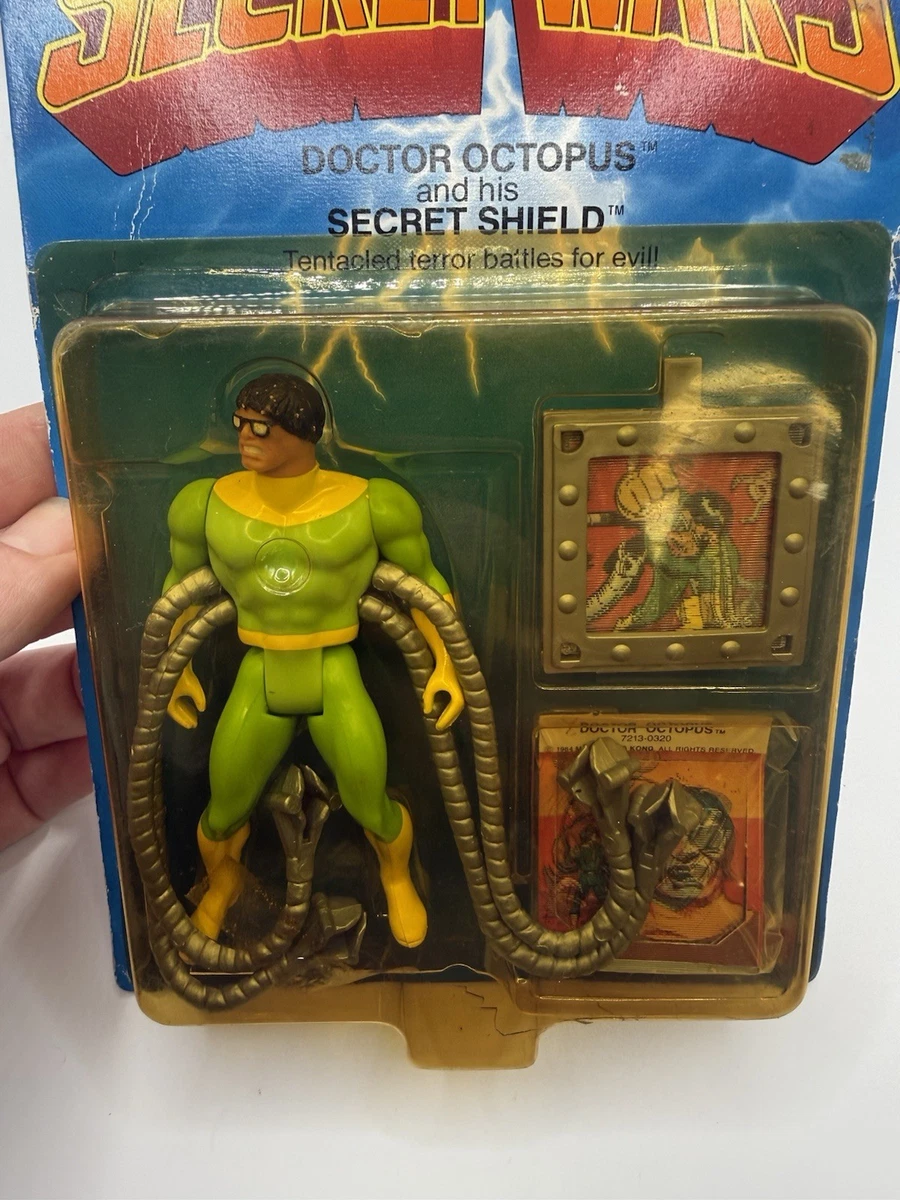 1984 Mattel Secret Wars Doctor Octopus Doc Ock #7213 NIB Yellowed Bubble Crack