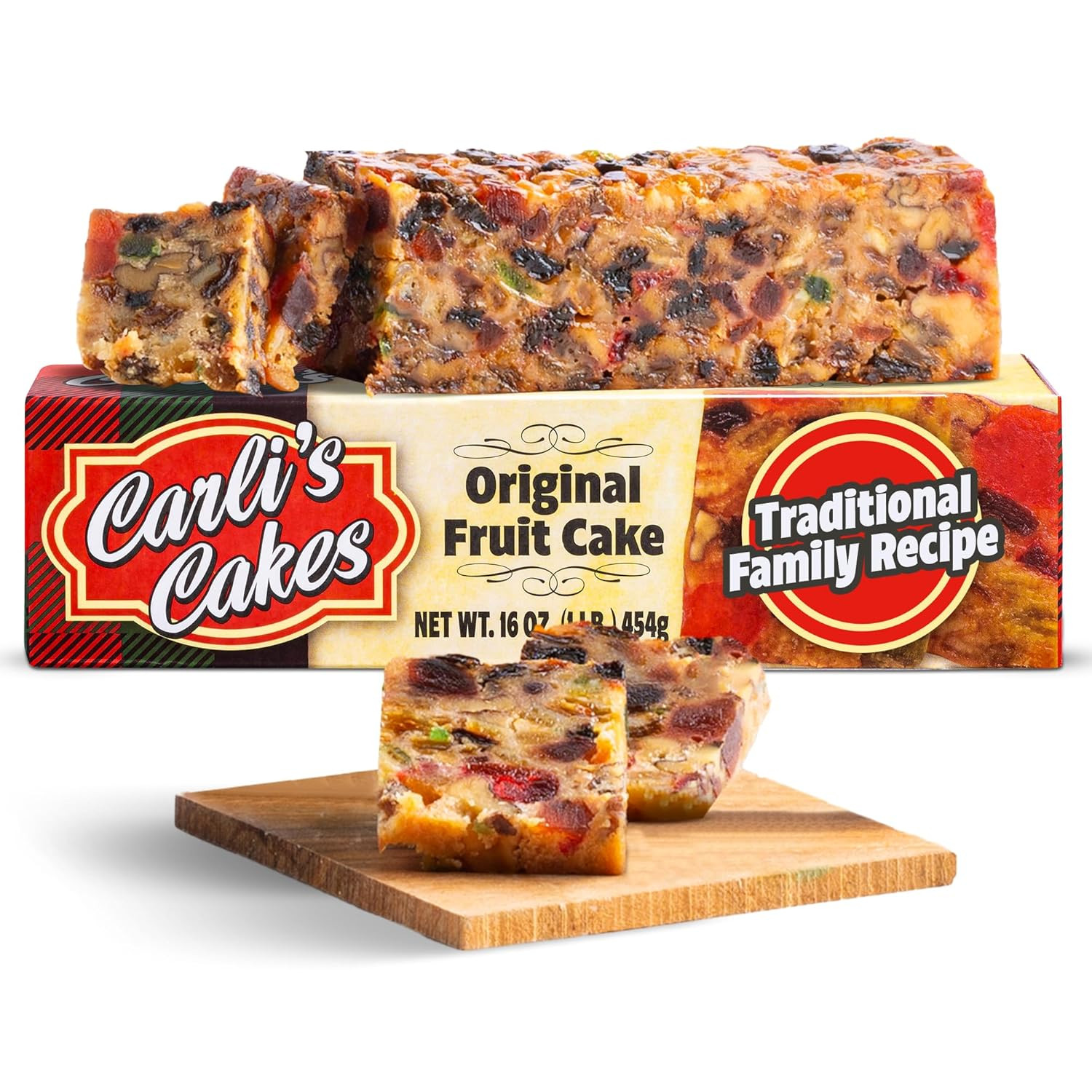 Carli’S Cakes Original Fruit Cake - 1Lb, Freshly Baked Traditional Fruitcake Rec