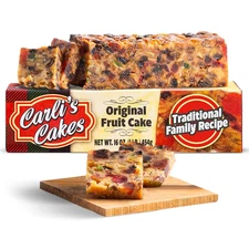 Carli’S Cakes Original Fruit Cake - 1Lb, Freshly Baked Traditional Fruitcake Rec
