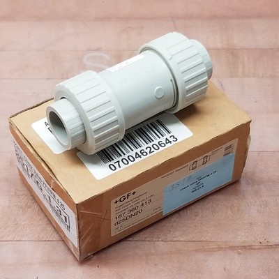 Georg Fischer GF 167 360 413 Ball Check Valve, d25DN20, Typ 360, 3/4'', FPM, DN20