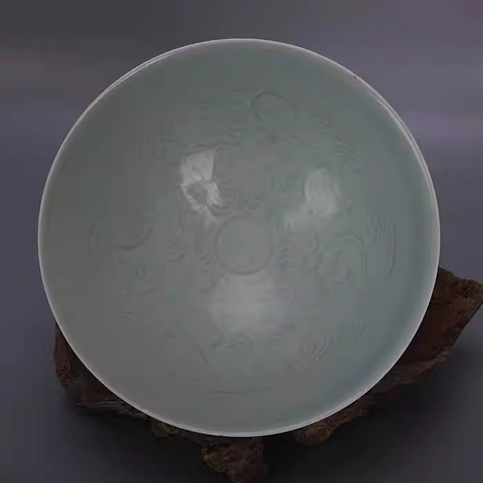 Nice Chinese Handmade Painting Hutian Kiln Porcelain Boy Hat Bowl