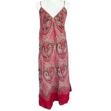VTG Y2K GAP Paisley Cotton Maxi Dress Sz 8 Boho Hippie Fairy Festival Summer
