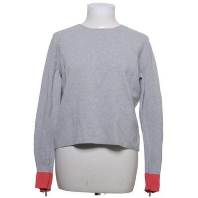 COS, Strickpullover, Größe: S, Grau/Rot, Baumwolle/Viskose, Einfarbig #wfs
