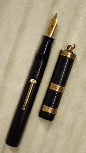 Vintage Eisenstadt Fountain Pen - 14k Fine Nib - BHR Ring Top Great Condition