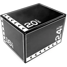 BalanceFrom Fitness 10 Pound Versatile 3 in 1 Plyometric Jumping Exercise Box