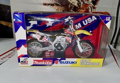  Ricky Carmichael New Ray 1:12 scale MXON 2007 Suzuki RMZ450 Diecast New Rare