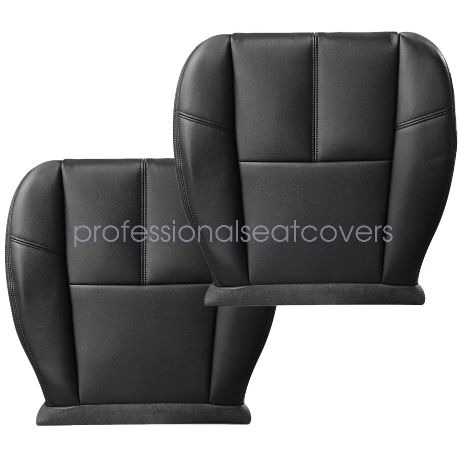 Cubierta de asiento inferior delantera cuero negro para GMC Yukon XL 1500 2007 2008 2009-2013 Foto 2 de 4