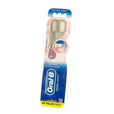 Oral-B Sensi-Soft Toothbrush Ultra Soft Bristle Pink Blue Handle 2-Ct Value Pack