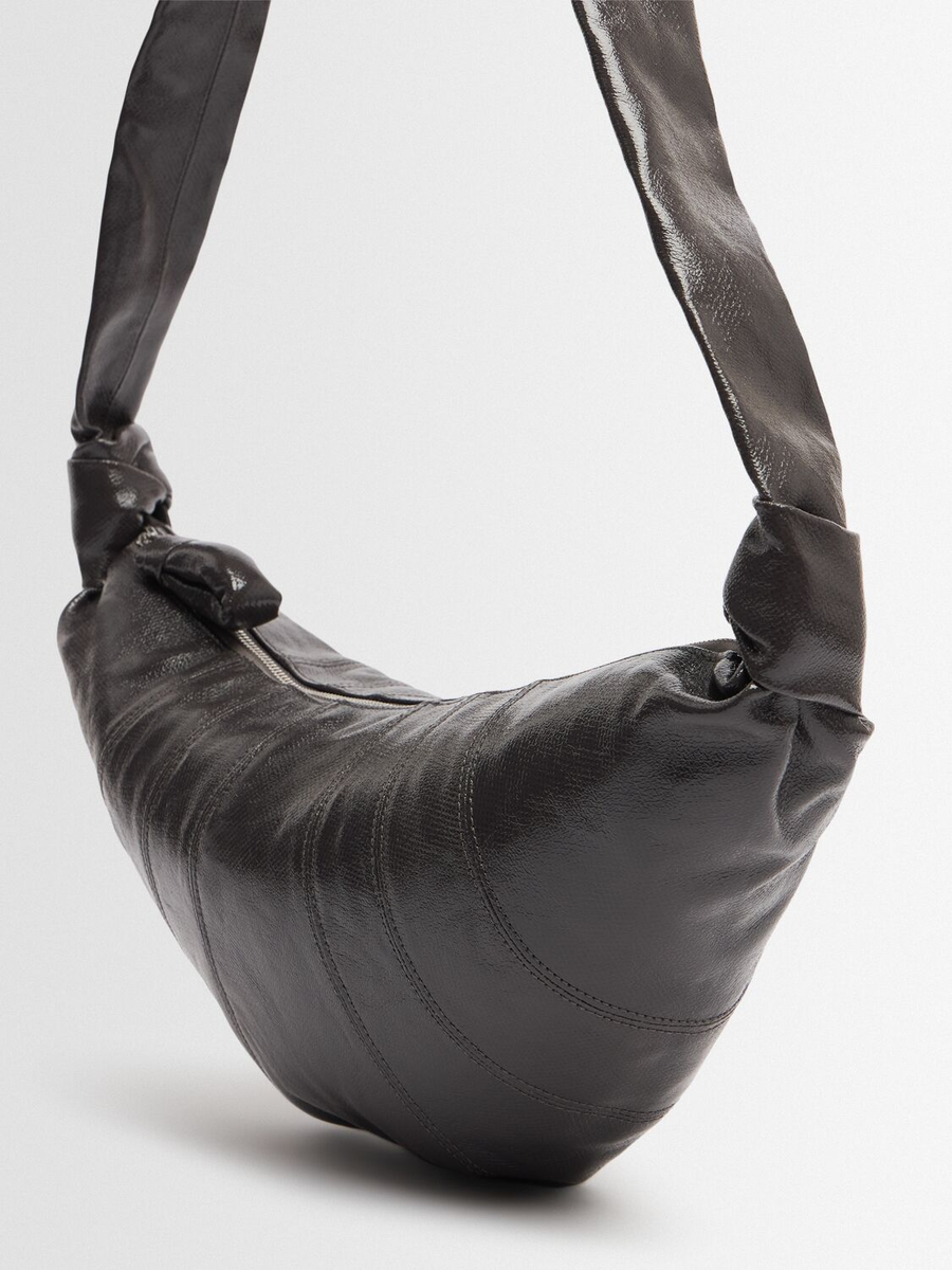 LEMAIRE Croissant Medium Mink Cotton Shoulder Bag New & Authentic