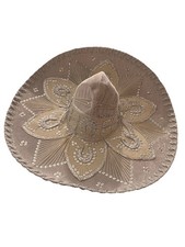 Sombrero Mariachi Hat White and Silver Hat