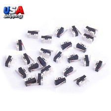 25Pcs AC 1A 125V 3Pin SPDT Limit Micro Switch Long Hinge Lever for Arduino Pack