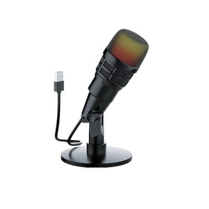 RGB USB Microphone pour PC Pour Mac pour PS4 Diffusion de la voix et du micro de jeu