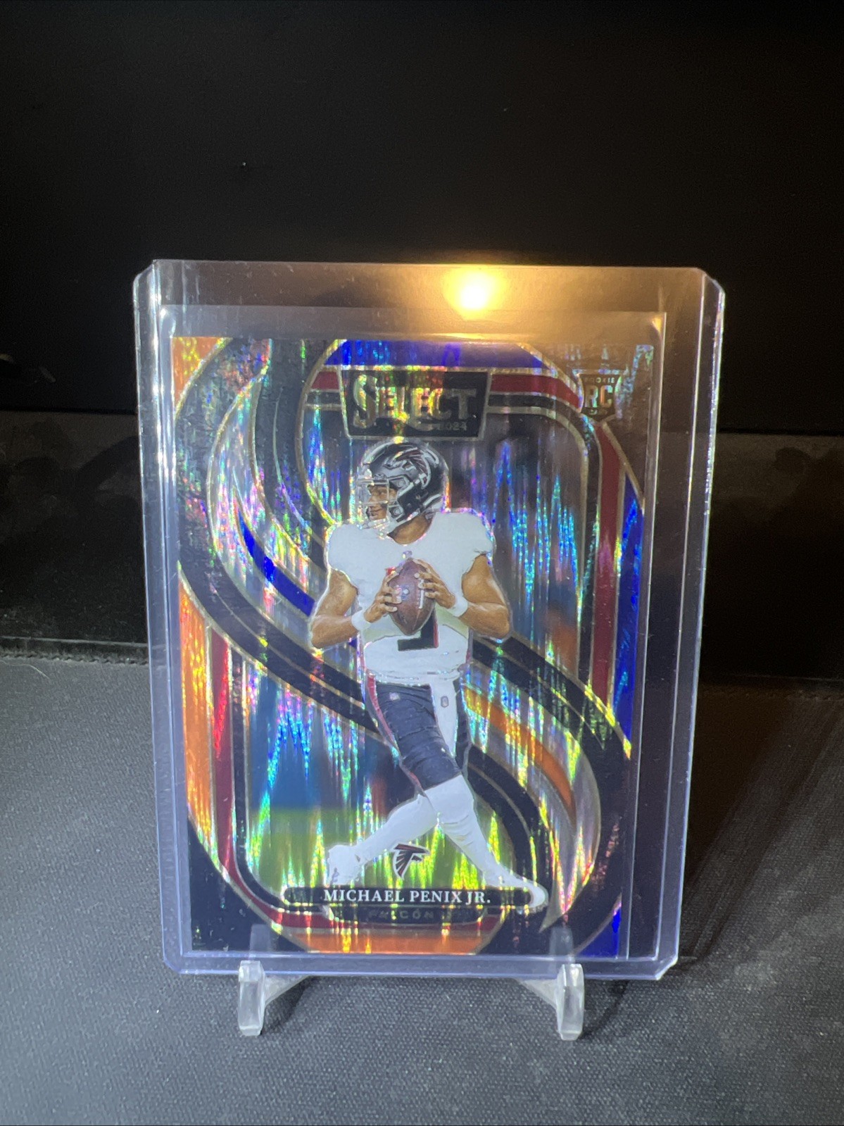 2024 Panini Select - Michael Penix Jr. #110 Orange & Blue Shock 35/35