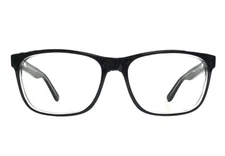 Randy Jackson Eyeglasses Frames 3043 ZYLOWARE 021 Black on Clear 57-17-145