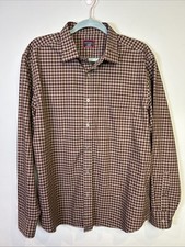 Untuckit Men's XL Wrinkle Free Button-Up Shirt Green Purple Check Cotton