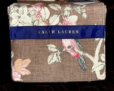  570 Ralph Lauren Harlow Brinly King Duvet Cover Forest Brown NWT