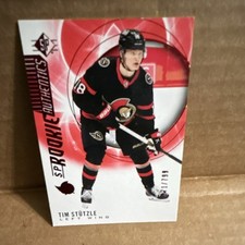Upper Deck SP Rookie Authentics Red Tim Stützle #112 /799 Ottawa Senators