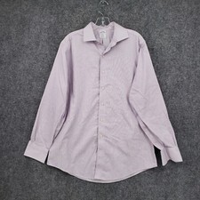 Brooks Brothers Regent Dress Shirt Mens 16 4/5 Purple Non Iron Striped Collared