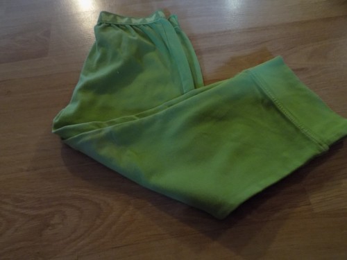 Size 6X-7 The Children's Place Green Cropped Pants Leggings Butterfly Waist EUC - Picture 3 of 4