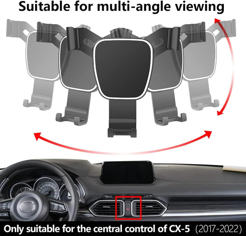 musttrue LUNQIN Car Phone Holder for 2017-2023 Mazda CX-5 CX5 Auto Accessorie... - Picture 5 of 12