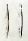 QVC Sterling Silver 1-7/8" Endless Hoop Earrings by Silver Style — photo 2