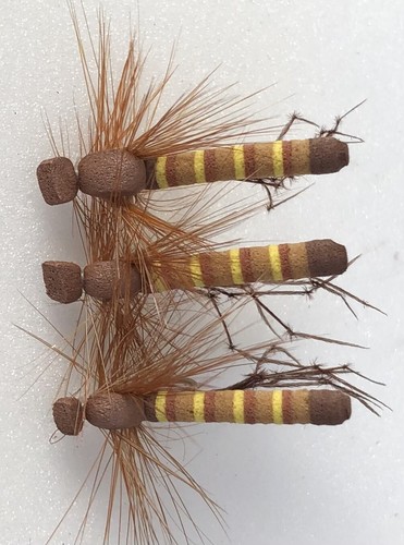 Mixed Foam Daddy Long Legs Dry Fly 3 Tone Foam Body Choose Barbed Barbless - Picture 10 of 22