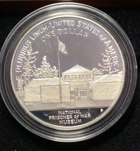 1994 P Prisoner Of War(POW) Proof Commemorative US Mint Silver Dollar,Deep Cameo - Picture 2 of 8