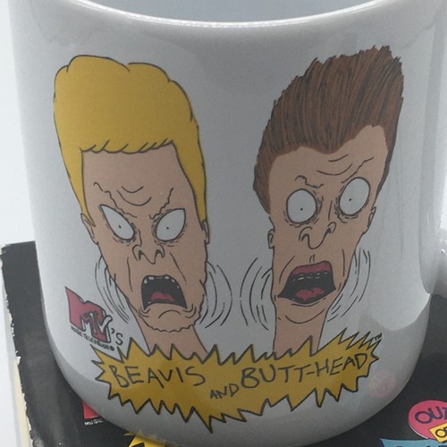 1993 Beavis and Butthead MTV 12 OZ. Coffee Mug w/Box, 2 Sided Image, NEW-VTG!! - Bild 6 von 7