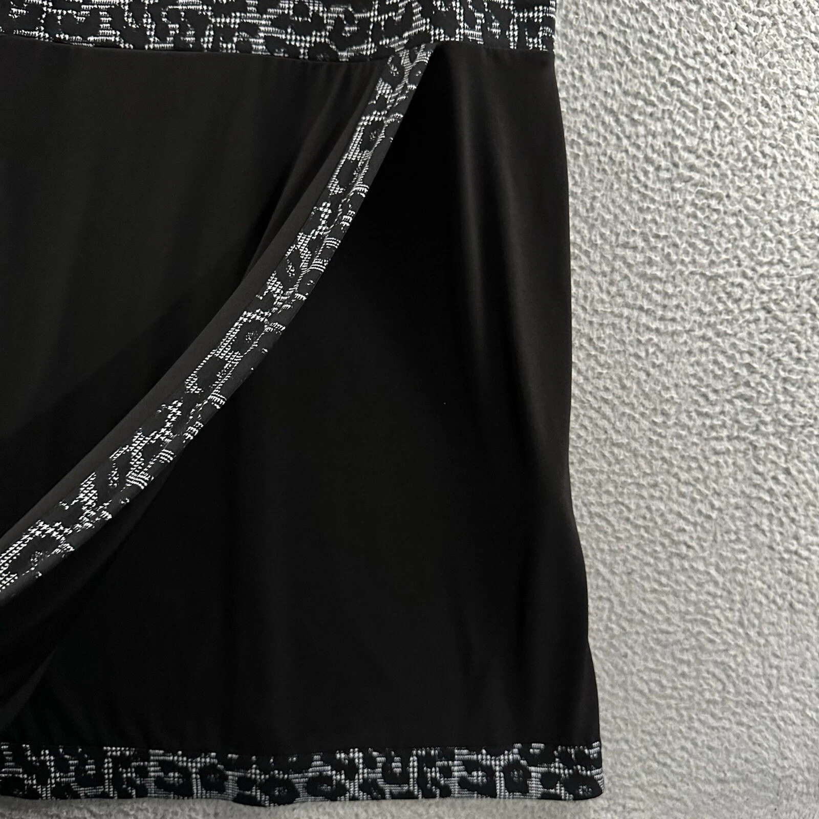 Abito donna Michael Kors nero taglia media stampa animalier midi misto poliestere