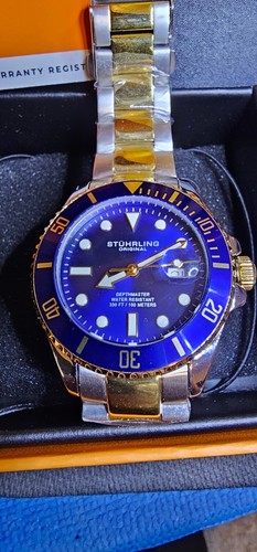 Sthurling Original Swiss blue Depthmaster 42 Mm Case New Lowest price MRSP $395 - Picture 2 of 4