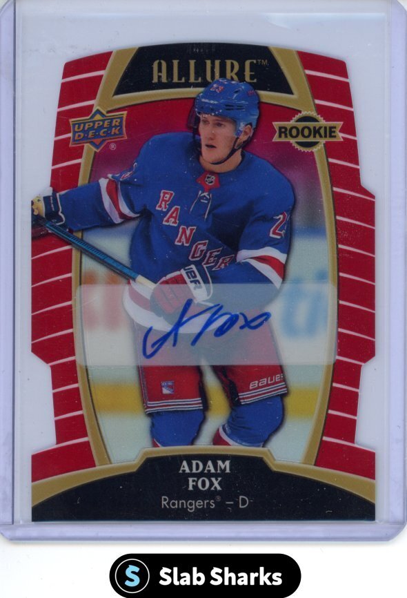 2019 UPPER DECK ALLURE #93 ADAM FOX RED RAINBOW AUTO ROOKIE RC /349
