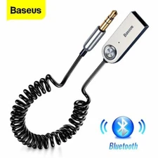 „Baseus Aux“ „Bluetooth“ adapterio raktas automobiliui 3,5 mm muzikos siųstuvas