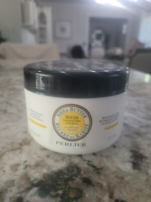 Perlier Intensive Nurturing Shea Butter Body Mousse with Lemon, 13.5 fl. oz.