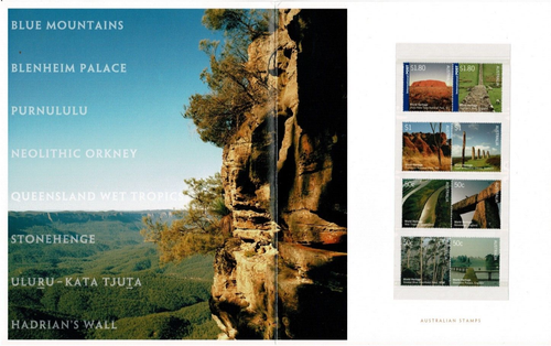 Stamps 2005 Australia Heritage Sites set of 8 with joint issue UK in pair of POP - Picture 2 of 4