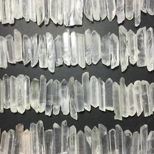 100pcs Bulk Crystal White Quartz Small Points Terminated Wand Specimen