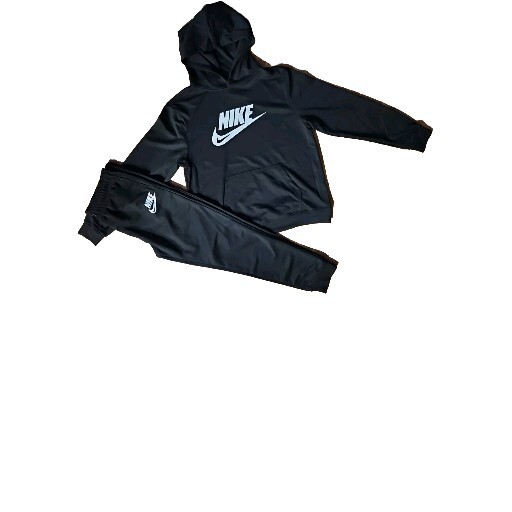 New Nike Swoosh Joggers Pullover Hoodie Piece Set Men's Black