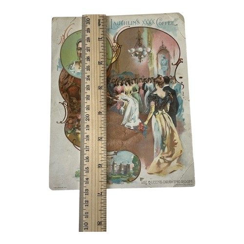 1893 McLaughlin's Coffee Advertising Card "The Queens Drawing Room" Victoria - Picture 6 of 7