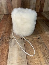 White Faux Fur Childs / Adult Muff Hand Warmer